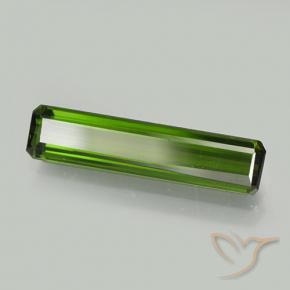 2.22 ct Green Tourmaline Stone, Natural Tourmaline in Octagon Step Cut Shape for Sale