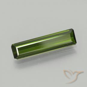 1.74 ct Green Tourmaline Stone, Natural Tourmaline in Octagon Step Cut Shape for Sale