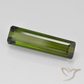 1.59 ct Green Tourmaline Stone, Natural Tourmaline in Octagon Step Cut Shape for Sale