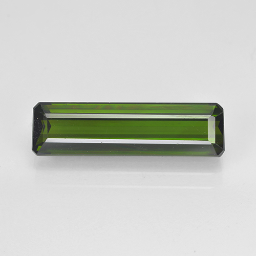 Seaweed Green Turmalin Edelstein - 3.4ct Octagon Stufenschliff (ID: 502125)