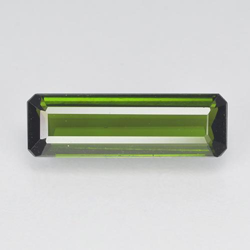 dunkelgrün Turmalin Edelstein - 1.7ct Octagon Stufenschliff (ID: 502128)