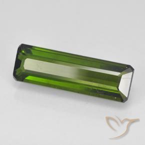 2.71 ct Green Tourmaline Stone, Natural Tourmaline in Octagon Step Cut Shape for Sale
