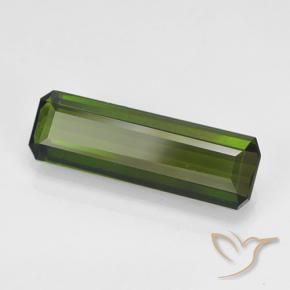2.18 ct Green Tourmaline Stone, Natural Tourmaline in Octagon Step Cut Shape for Sale