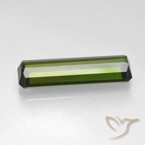 Tourmaline Gemstone in 15.3 x 4.9 mm Size for Sale, Tourmaline Stone in Seaweed Green Color