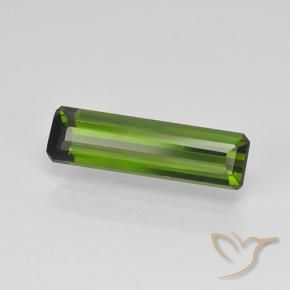 1.11 ct Green Tourmaline Stone, Natural Tourmaline in Octagon Step Cut Shape for Sale