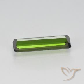 Tourmaline Gemstone in 11.9 x 3.4 mm Size for Sale, Tourmaline Stone in Dark Green Color