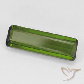 1.24 ct Green Tourmaline Stone, Natural Tourmaline in Octagon Step Cut Shape for Sale