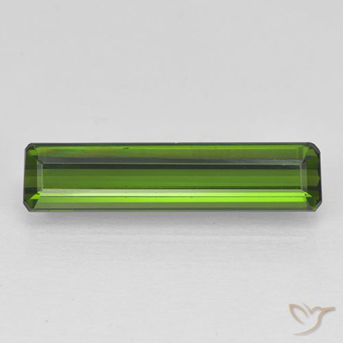 2.09ct Natural Seaweed Green Tourmaline, Emerald Cut, VVS-VS