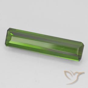 1.92 ct Green Tourmaline Stone, Natural Tourmaline in Octagon Step Cut Shape for Sale