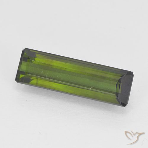 Forest Green Tourmaline Gem - 1.6ct Octagon Step Cut (ID: 502938)
