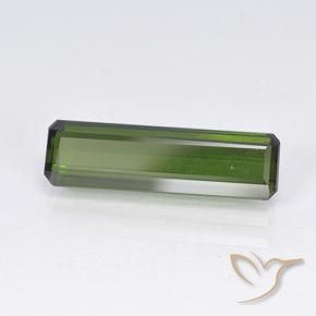 2.55 ct Green Tourmaline Stone, Natural Tourmaline in Octagon Step Cut Shape for Sale