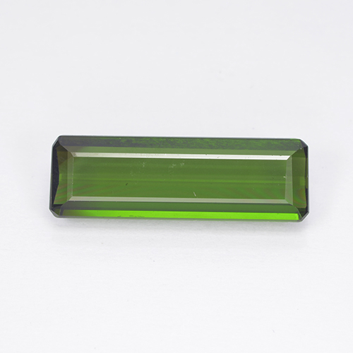 dunkelgrün Turmalin Edelstein - 2.6ct Octagon Stufenschliff (ID: 502946)