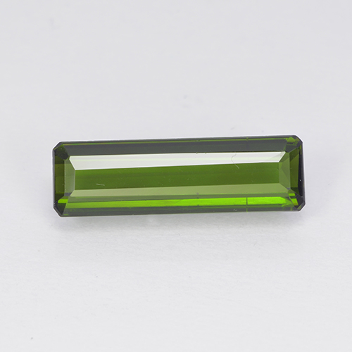 Verde oscuro Turmalina Gema - 1.5ct Corte octagonal (ID: 502948)