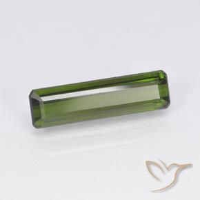 1.63 ct Green Tourmaline Stone, Natural Tourmaline in Octagon Step Cut Shape for Sale