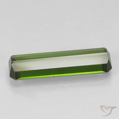 Tourmaline Gemstone in 14.1 x 4.5 mm Size for Sale, Tourmaline Stone in Seaweed Green Color