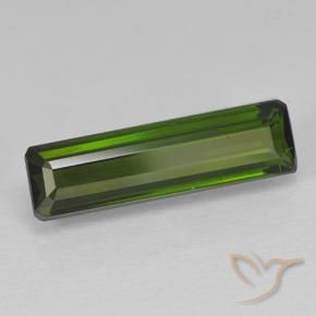2.63 ct Green Tourmaline Stone, Natural Tourmaline in Octagon Step Cut Shape for Sale