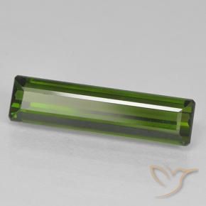 2.10 ct Green Tourmaline Stone, Natural Tourmaline in Octagon Step Cut Shape for Sale