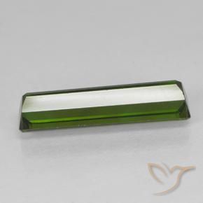 Tourmaline Gemstone in 15.3 x 3.9 mm Size for Sale, Tourmaline Stone in Dark Green Color