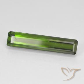 2.47 ct Green Tourmaline Stone, Natural Tourmaline in Octagon Step Cut Shape for Sale