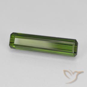 1.70 ct Green Tourmaline Stone, Natural Tourmaline in Octagon Step Cut Shape for Sale