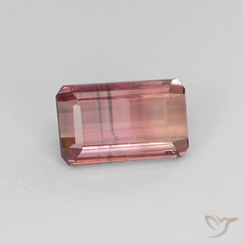 2.16 ct Pink Tourmaline Stone, Natural Tourmaline in Octagon Step Cut Shape for Sale