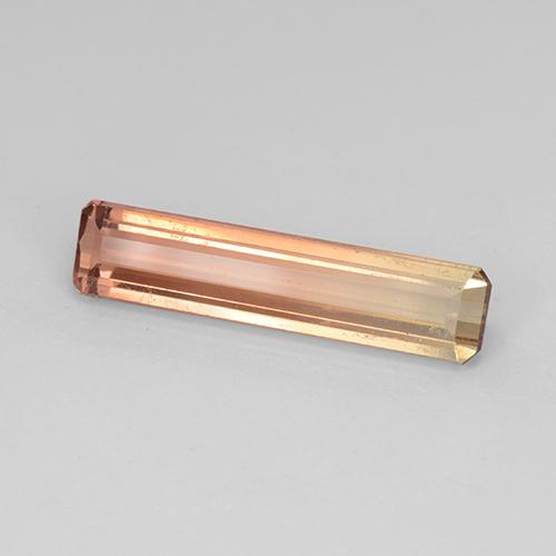 3,38 ct octagonschliff zweifarbiger Turmalin aus Mosambik, Größe 18,8 x 4,3mm, Garantiert natürlicher Edelstein, VS Reinheit, 1 Stück Turmalin in Zweifarbig Farbe, Mohs-Härte von 7 - 7,5 Geeignet für den täglichen Gebrauch im Schmuck, Symbolisiert Schutz, Photo A