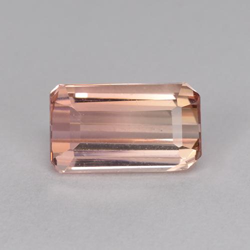Rosa arancio Tormalina Gem - 1.3ct Taglio ottagonale (ID: 512149)