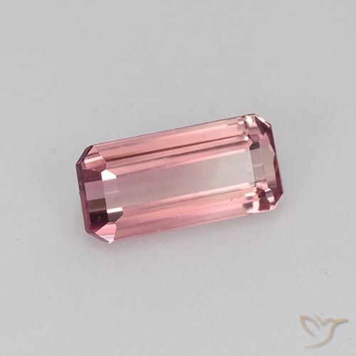 orange-rosa Turmalin Edelstein - 1ct Octagon Stufenschliff (ID: 512153)