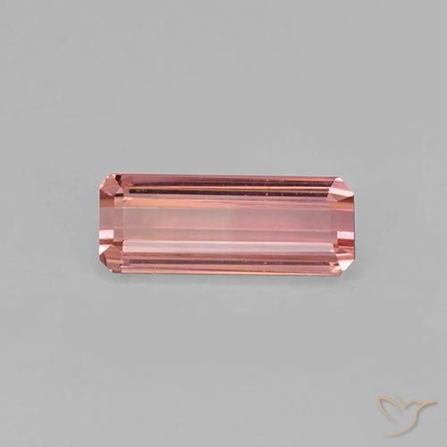 0.93 ct Pink Tourmaline Stone, Natural Tourmaline in Octagon Step Cut Shape for Sale