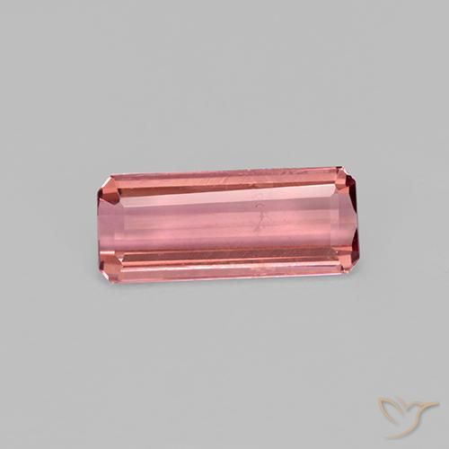0.93 ct Pink Tourmaline Stone, Natural Tourmaline in Octagon Step Cut Shape for Sale