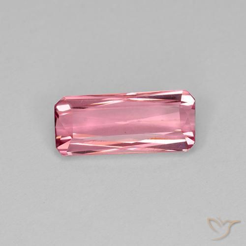 1.55ct Natural Intense Pink Tourmaline, Emerald Cut, VVS-VS