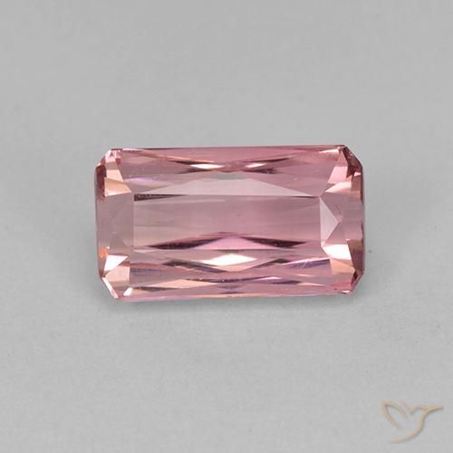 1.42ct Natural Light Pink   Bubblegum Tourmaline, Emerald Cut, VS