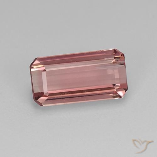 1.61ct Natural Rose Pink Tourmaline, Emerald Cut, VS