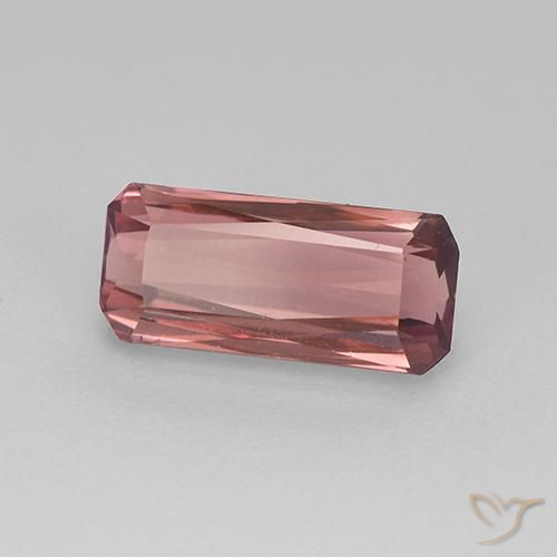 1.54ct Natural Medium Pink Tourmaline, Emerald Cut, VVS-VS