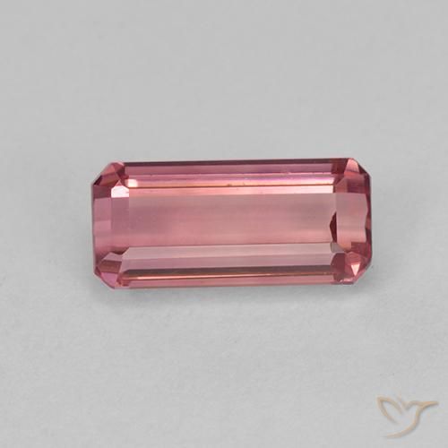 1.03ct Natural Orange Pink Tourmaline, Emerald Cut, VVS-VS