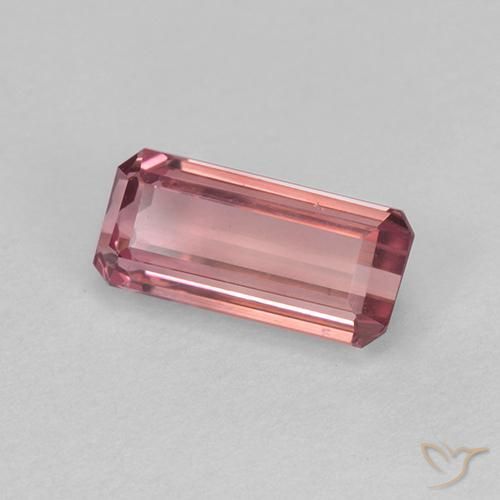 1.03 ct Pink Tourmaline Stone, Natural Tourmaline in Octagon Step Cut Shape for Sale