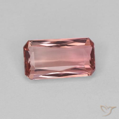 1.21ct Natural Medium Pink Tourmaline, Emerald Cut, VVS-VS