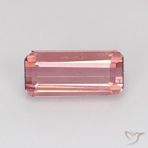1.65ct Natural Bubblegum Pink Tourmaline, Emerald Cut, VVS-VS