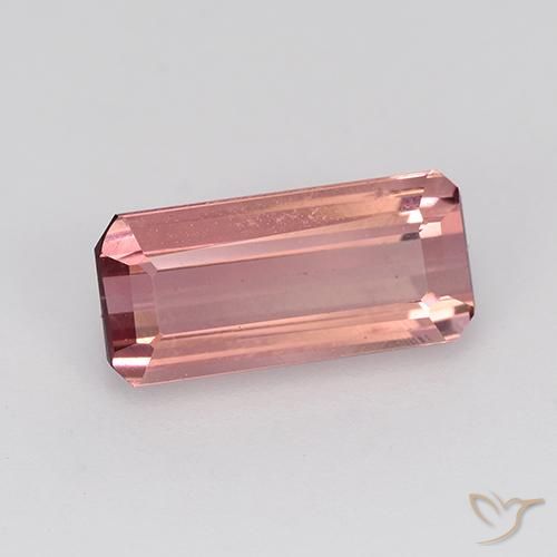 1.65 ct Pink Tourmaline Stone, Natural Tourmaline in Octagon Step Cut Shape for Sale