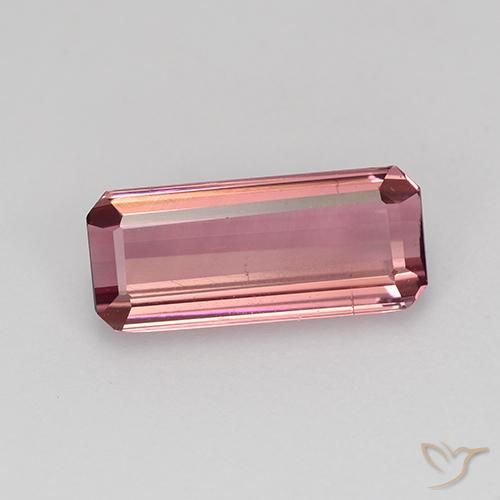1.51ct Natural Light Pink Tourmaline, Emerald Cut, VVS