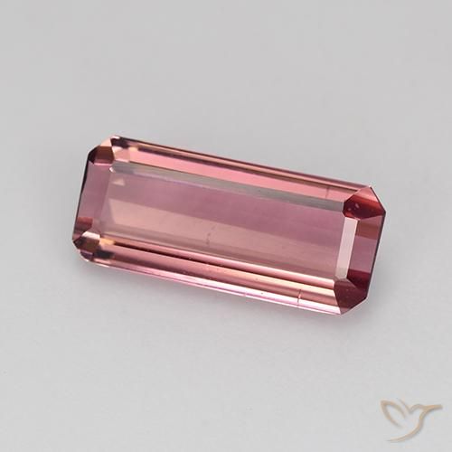 1.51 ct Pink Tourmaline Stone, Natural Tourmaline in Octagon Step Cut Shape for Sale