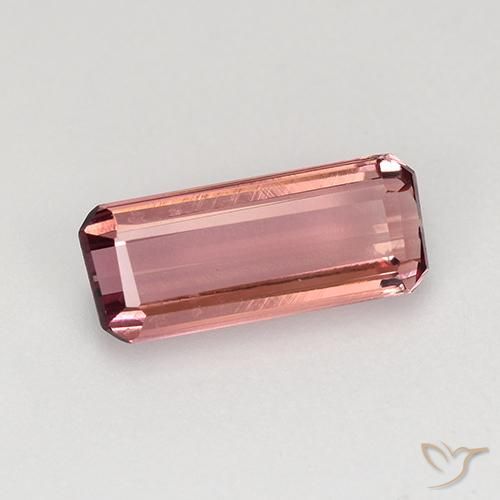 1.26 ct Pink Tourmaline Stone, Natural Tourmaline in Octagon Step Cut Shape for Sale