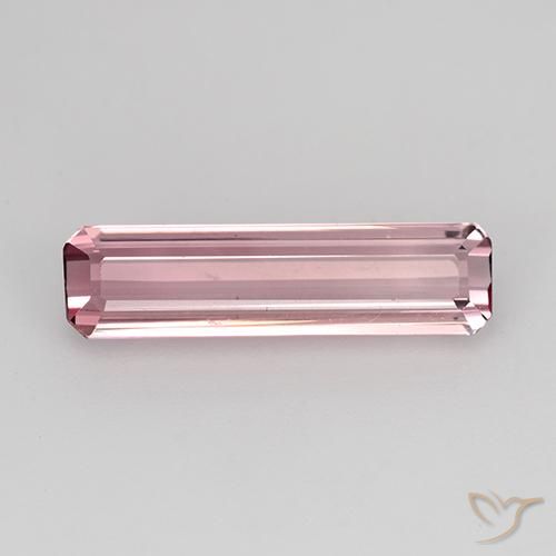 1.94ct Natural Deep Rose Pink Tourmaline, Emerald Cut, VVS