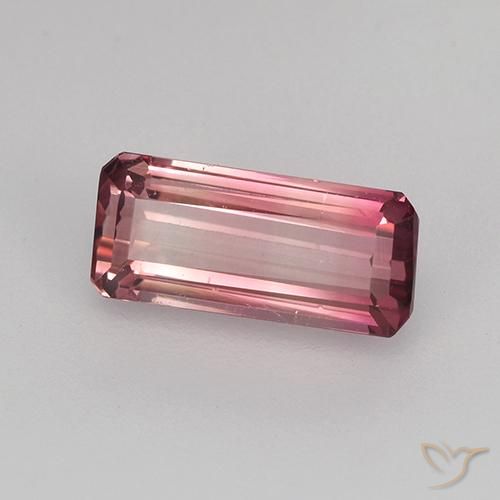 1.56 ct Pink Tourmaline Stone, Natural Tourmaline in Octagon Step Cut Shape for Sale