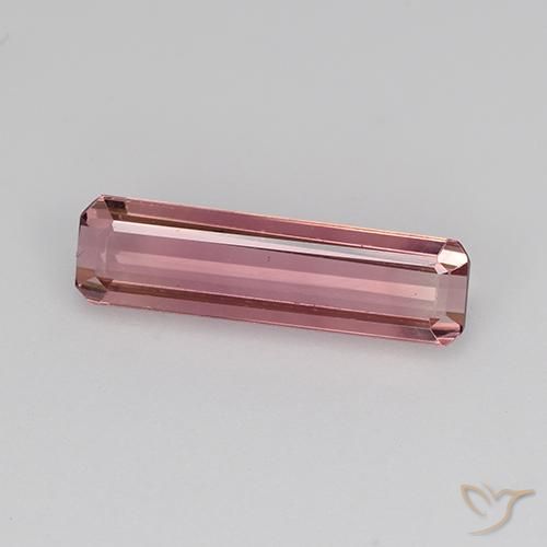 1.28ct Natural Deep Pink Tourmaline, Emerald Cut, VVS