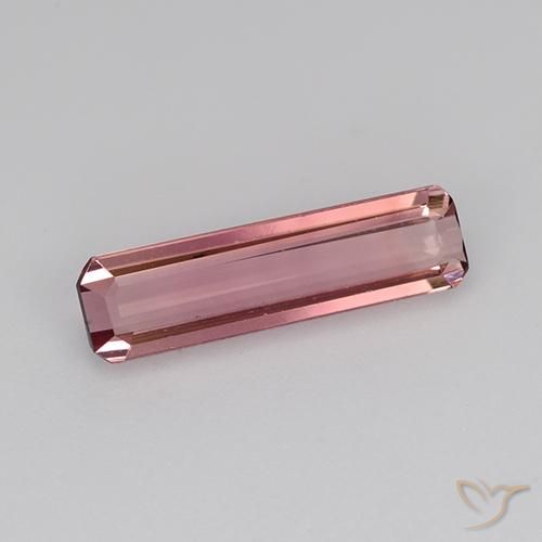 1.28 ct Pink Tourmaline Stone, Natural Tourmaline in Octagon Step Cut Shape for Sale