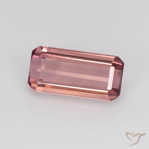 1.32 ct Pink Tourmaline Stone, Natural Tourmaline in Octagon Step Cut Shape for Sale