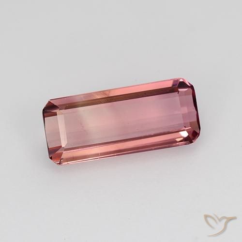 1.18 ct Pink Tourmaline Stone, Natural Tourmaline in Octagon Step Cut Shape for Sale