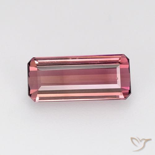 1.61ct Natural Purple Pink Tourmaline, Emerald Cut, VVS