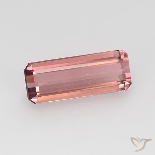 1.61 ct Pink Tourmaline Stone, Natural Tourmaline in Octagon Step Cut Shape for Sale